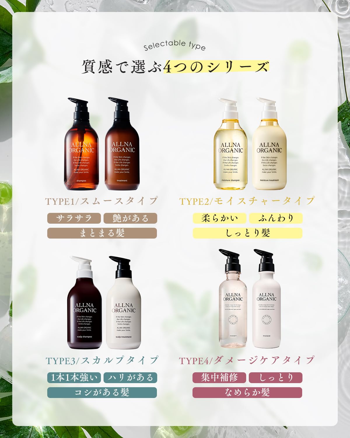 ALLNA ORGANIC Moisturizing Shampoo and Treatment Set 400ml
