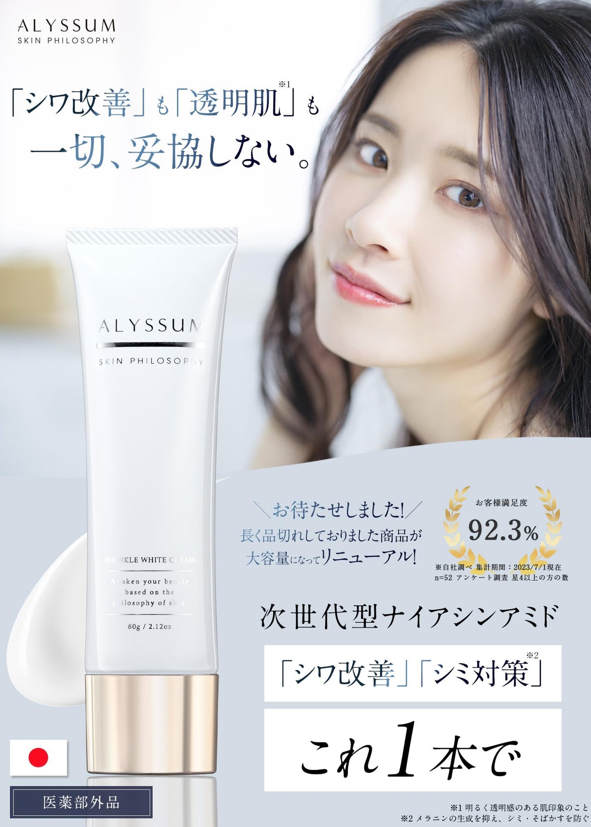 ALYSSUM SKIN PHILOSOPHY Wrinkle Improvement Cream 60g Set