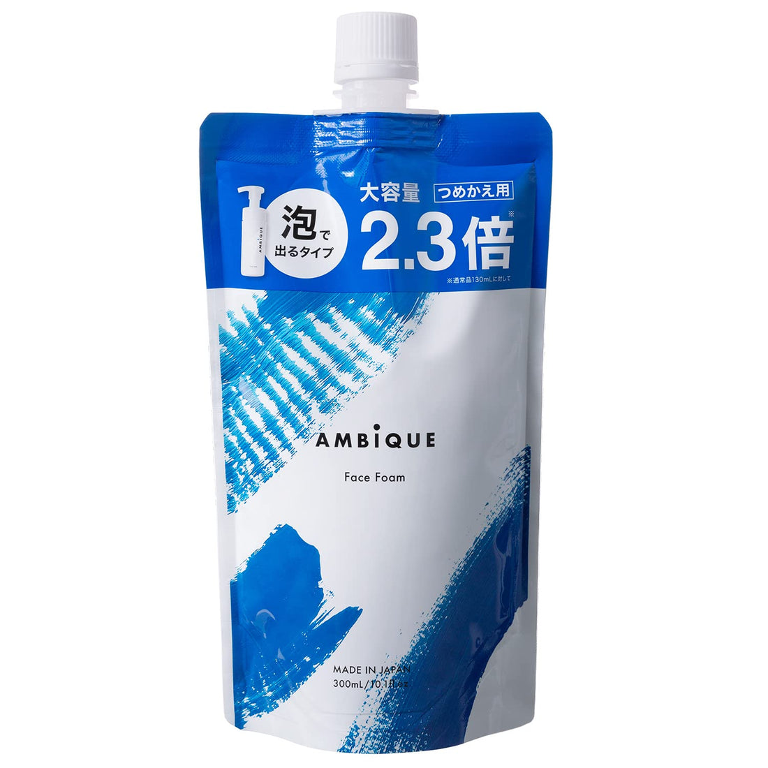 AMBiQUE Face Foam Refill for Men 300ml with Rich Micro Bubbles