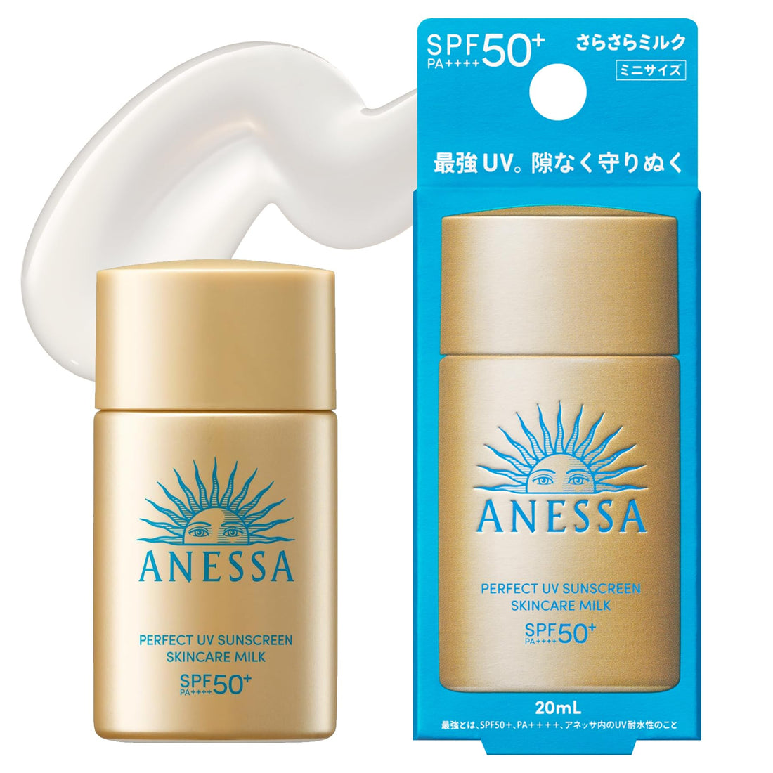 ANESSA Perfect UV Skin Care Milk NA 20mL SPF50+ Sunscreen