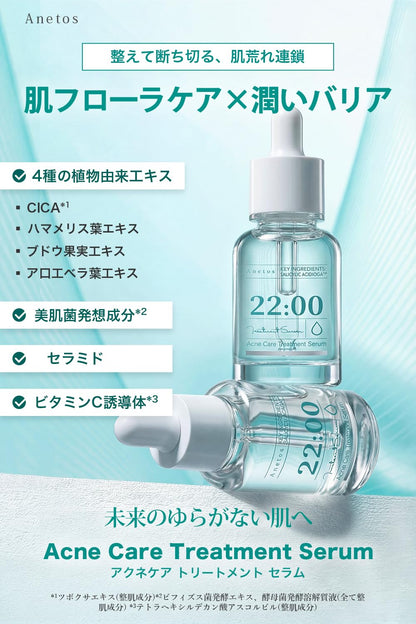 Anetos Treatment Serum 15ml with CICA and Ceramides for Japanese Skincare