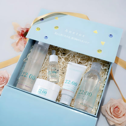 Anetos 22:00 Gift Box 5 Piece Skincare Set for Radiant Skin