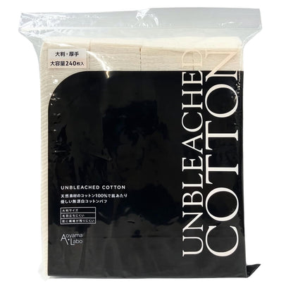 Aoyama Labo Facial Cotton 240 Sheets Natural Cotton for Cleansing