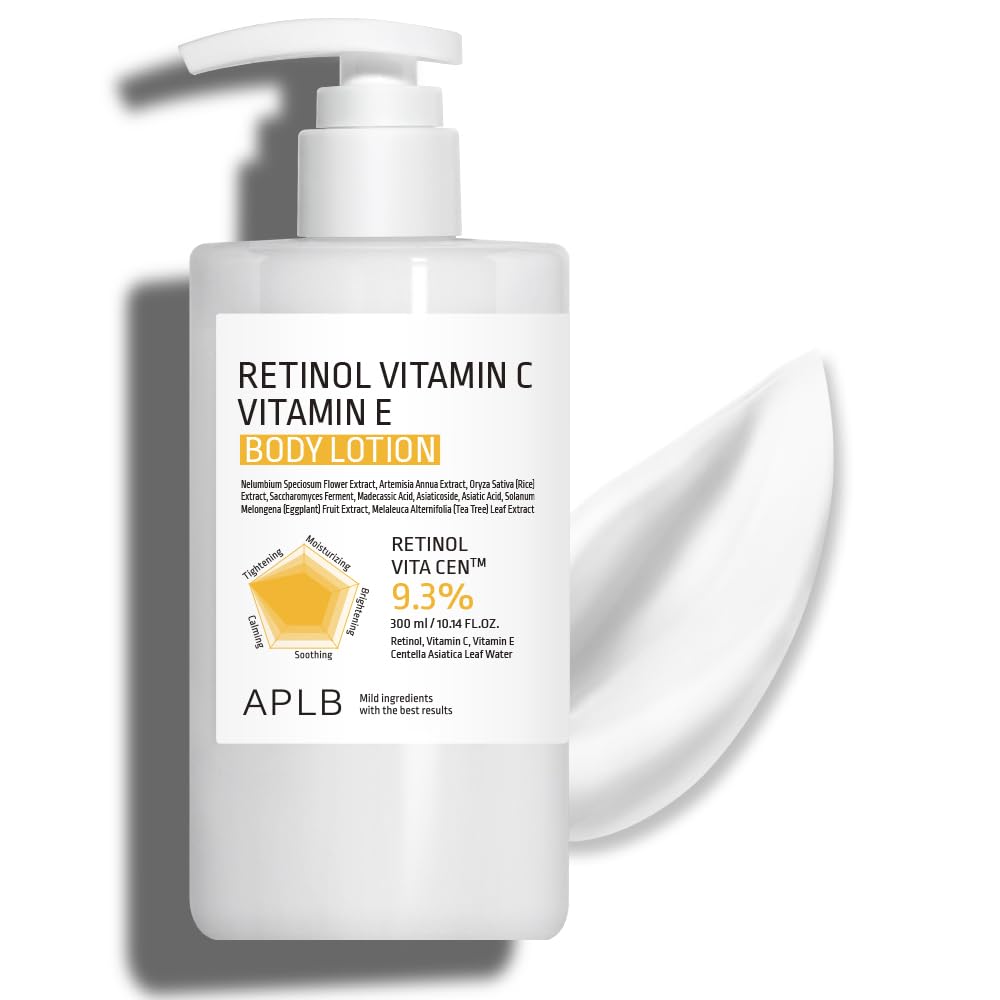 APLB Retinol Vitamin C E Body Lotion 300ml for Smooth Skin