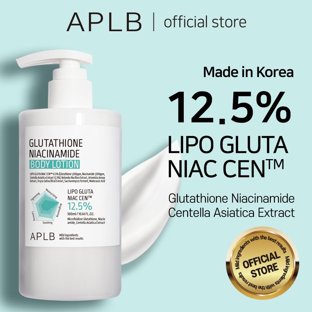 APLB Glutathione Niacinamide Body Lotion 300ml for Japanese Skincare