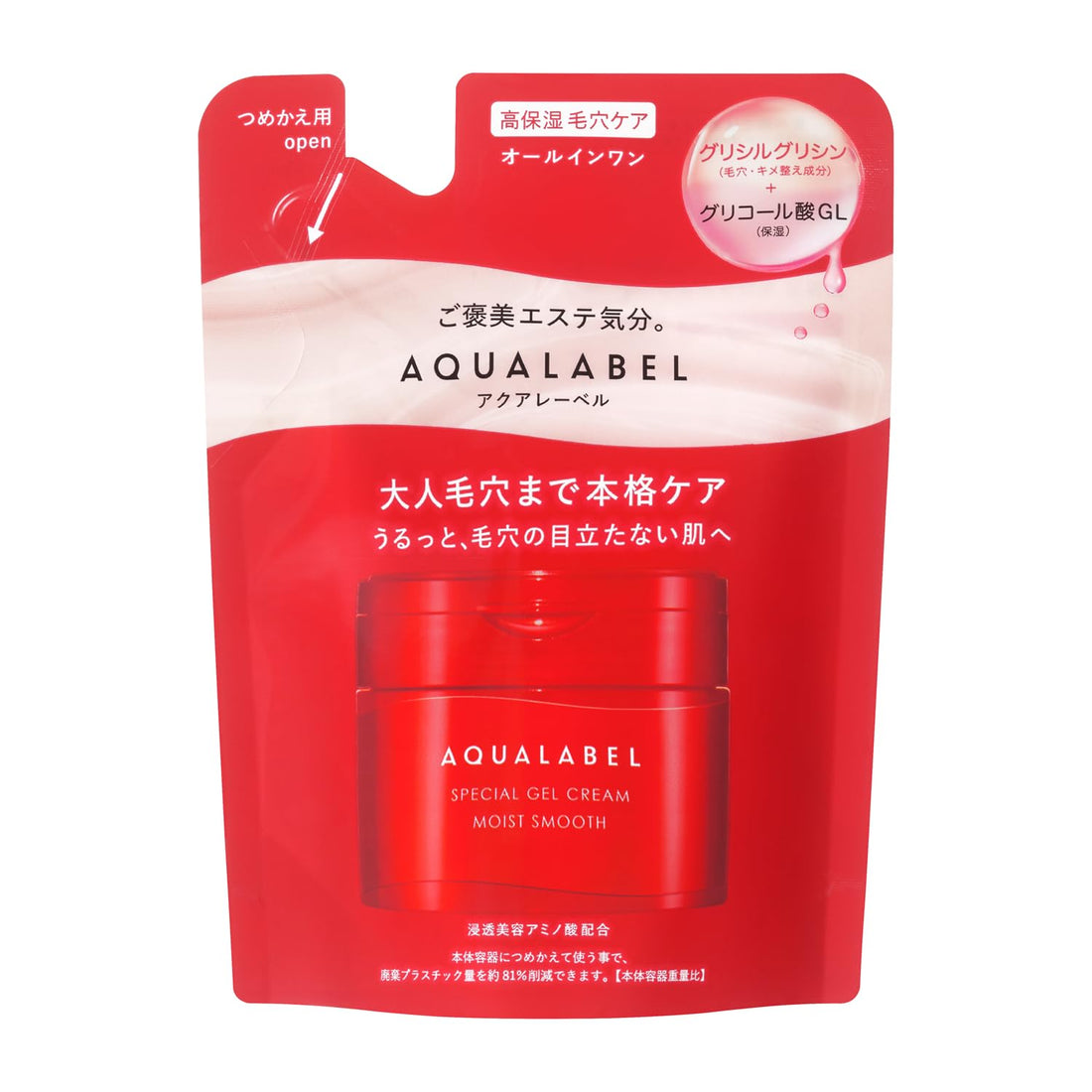 AQUALABEL Gel Crème Spécial EX Recharge 81g pour Soin Hydratant