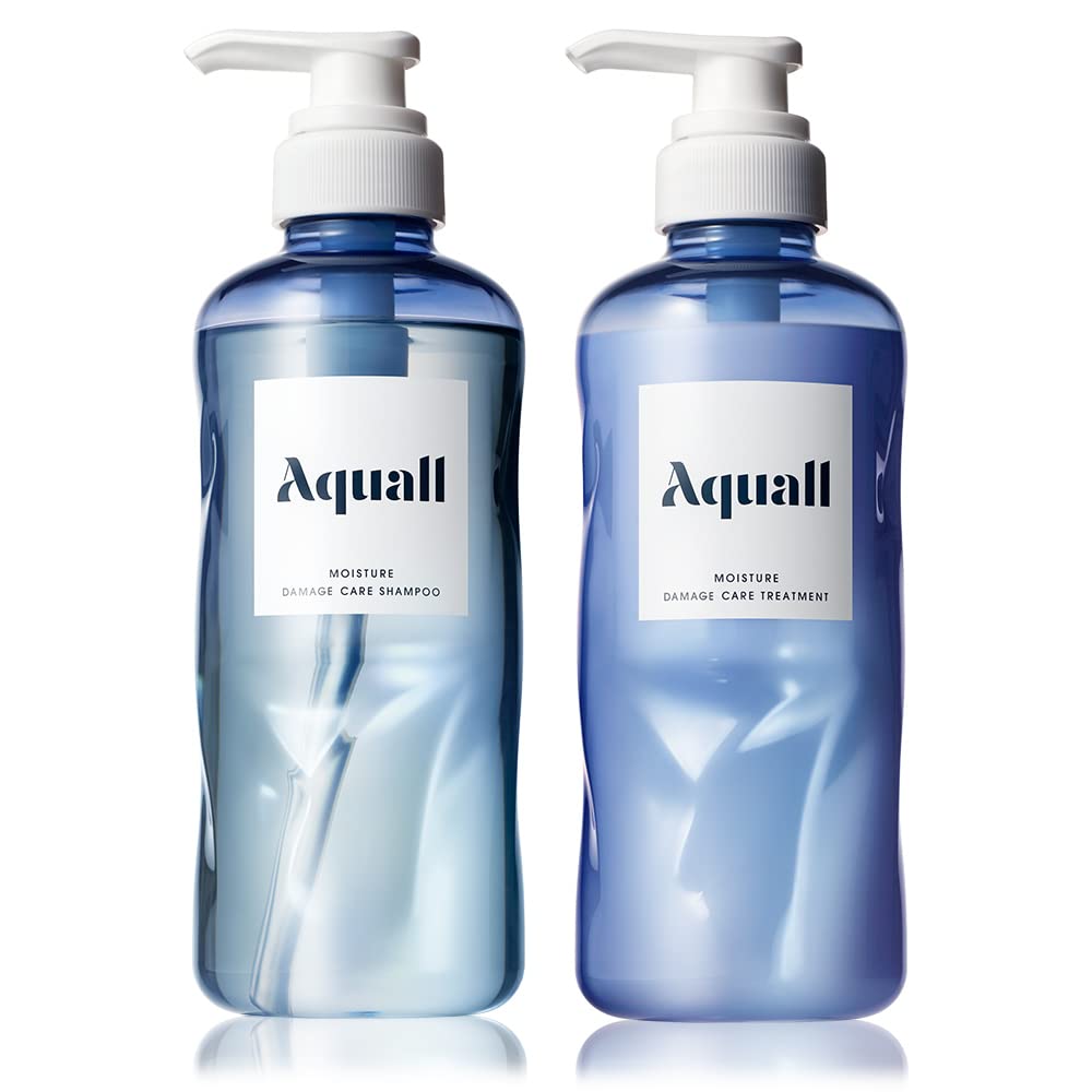Aquall Moisture Damage Care Shampoo and Conditioner Set 475ml 475g