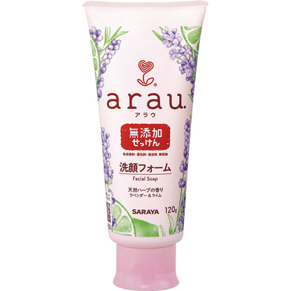 arau. Soap Facial Cleansing Foam 120g for Gentle Daily Cleansing