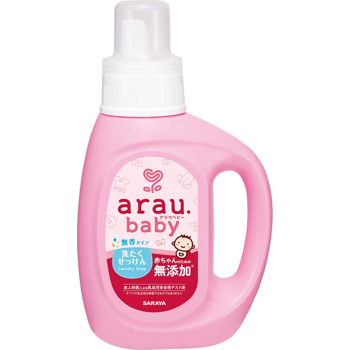 arau. Fragrance-Free Baby Laundry Soap 800mL for Gentle Cleaning