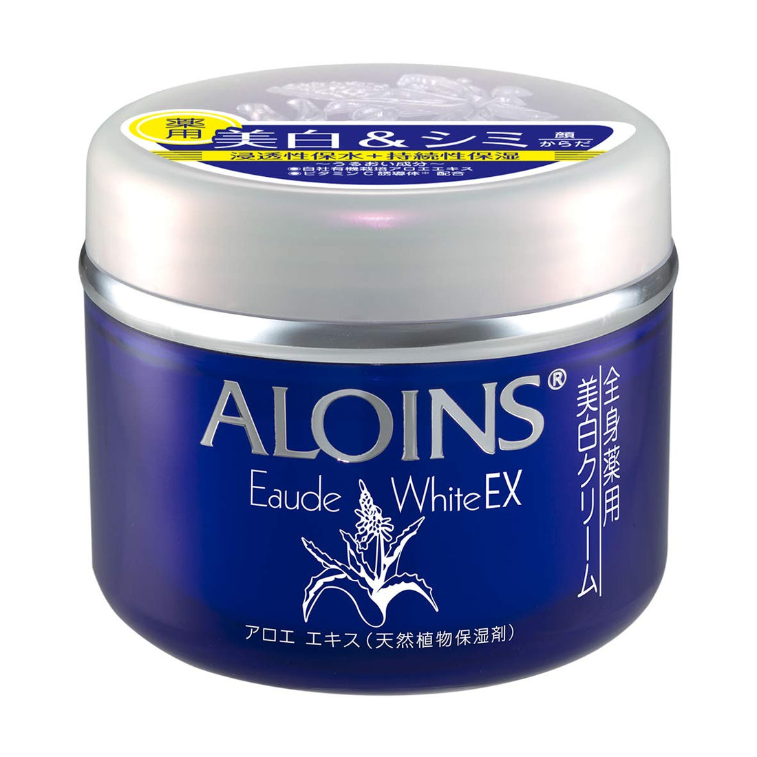 Aroinsukeshouhin Body Cream White EX 180g for Moisturizing and Brightening
