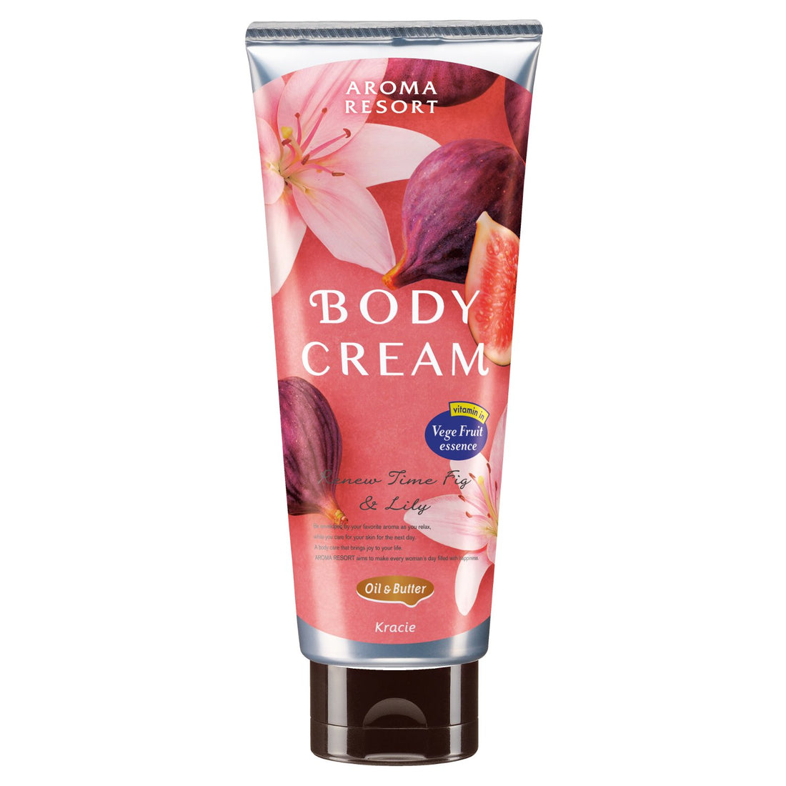 Aroma Resort Body Cream Fig & Lily 170g for Moisturizing