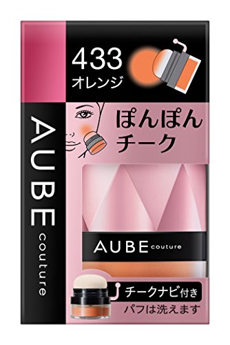 Sofina Aube Pom Pom Cheek 433 Orange [Parallel Import]