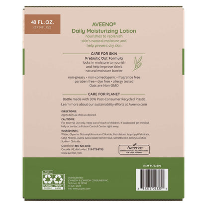 Aveeno Daily Moisturizing Body Lotion for Dry Skin 48 Fl Oz