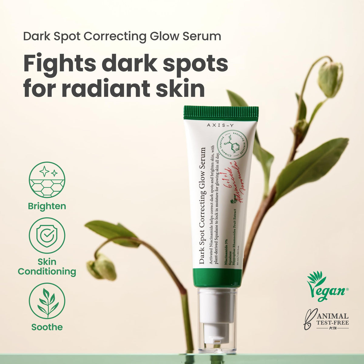 AXIS-Y Dark Spot Correcting Glow Serum 50ml for Dull Skin