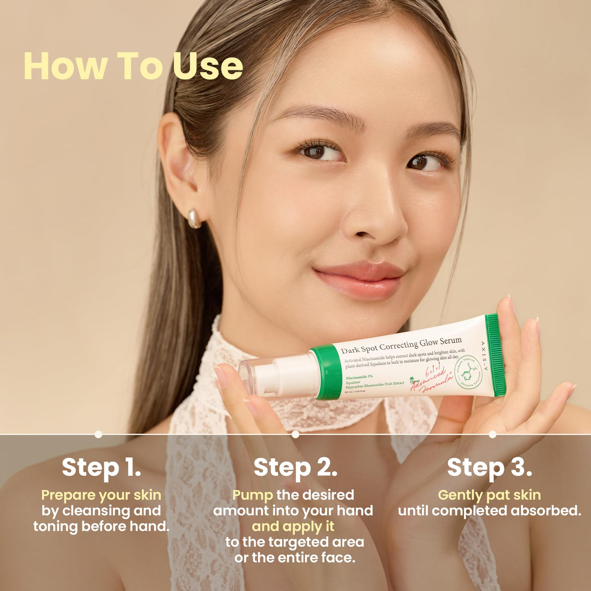 AXIS-Y Dark Spot Correcting Glow Serum 50ml for Dull Skin