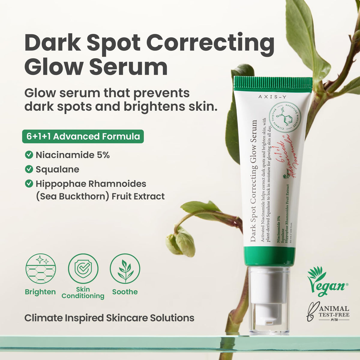 AXIS-Y Dark Spot Correcting Glow Serum 50ml for Dull Skin