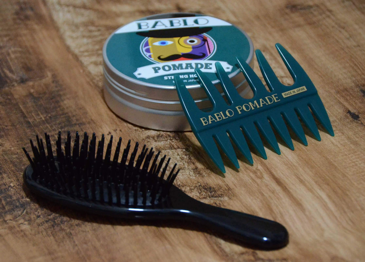 BABLO POMADE Hair Styling Comb and Brush Set for Men