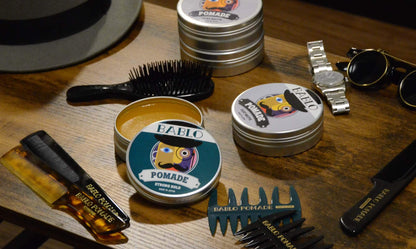 BABLO POMADE Mesh Comb Set for Men Styling Black and Green