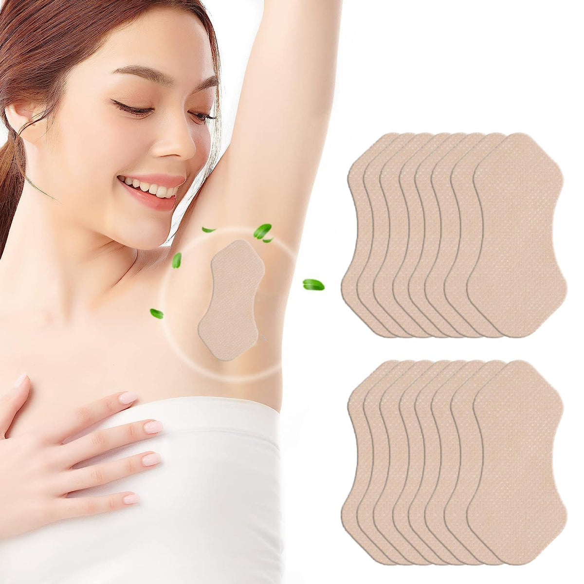 BANGRICH Sweat Absorbent Pads 50 Count for Underarm Protection