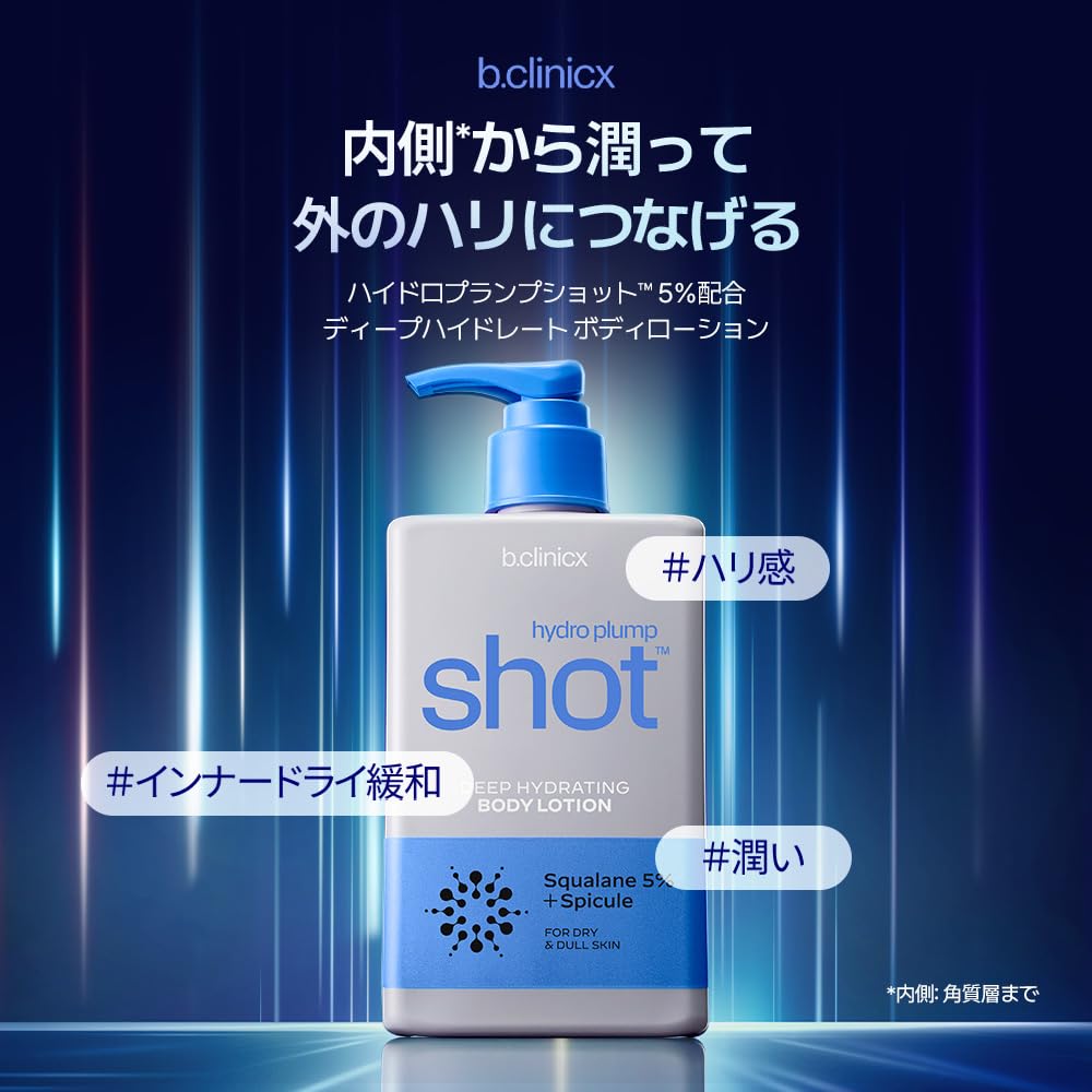 b.clinicx Plum Shot Body Lotion 300ml for Dull Skin Care