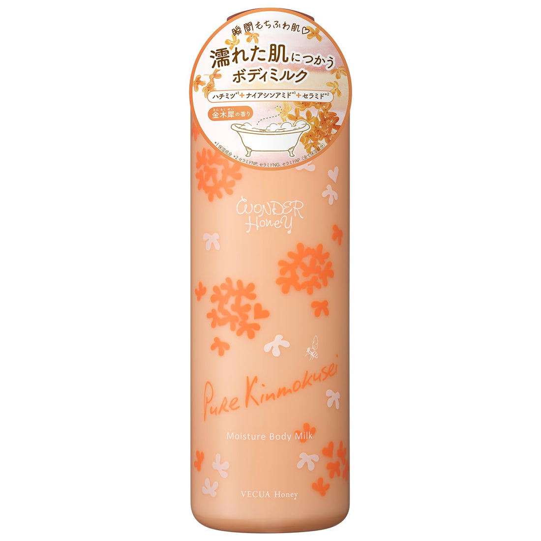 VECUA Honey Wonder Honey Lait corporel hydratant après le bain Pure Kinmokusei 240g