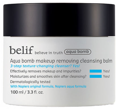 Belif AQUA BOMB Makeup Remover Balm 100ml for Gentle Cleansing