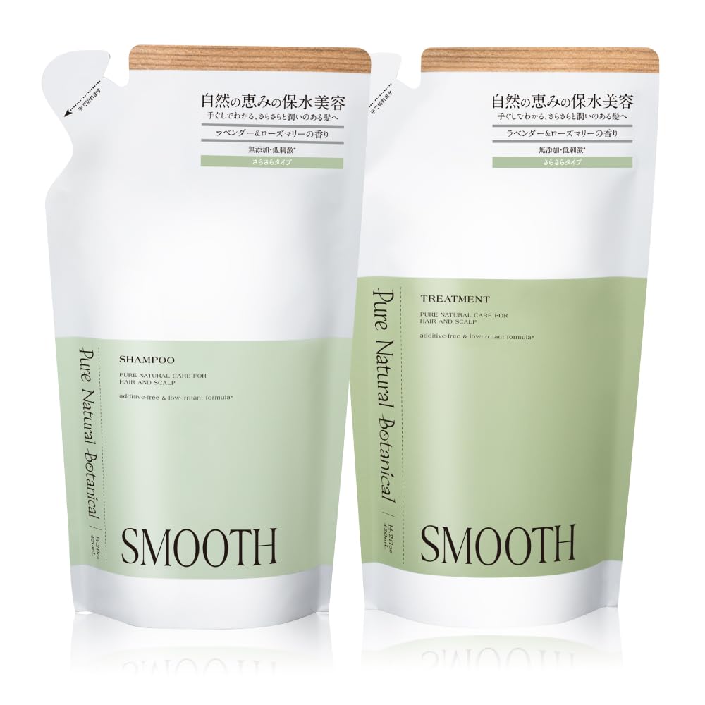 Pyua Nachuraru BENE Smooth Care Shampoo and Treatment Refill Set 420mL