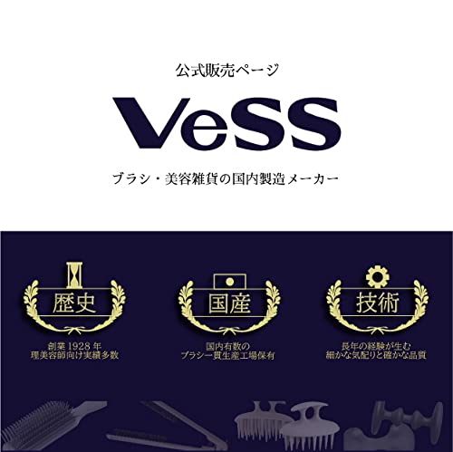 Vess Ceramic Styling Brush VP-80 for Effortless Hair Care
