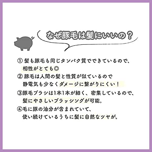 Besukougyou Vess Natural Hair Brush for Gentle Styling