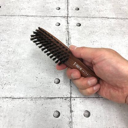 Besukougyou Vess Hair Brush Natural Boar Bristle Travel Size