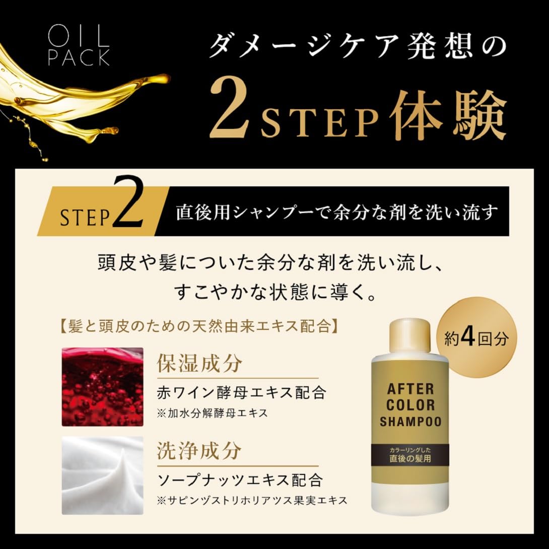 Bigen Oil Pack Color 5WB Warm Brown Hair Treatment Set