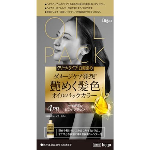 Bigen Oil Pack Color 4PB Slightly Light Pink Brown 1 Set
