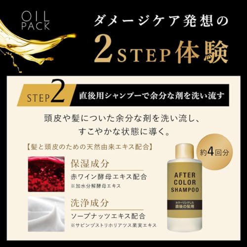 Bigen Oil Pack Color 6NB Natural Brown Hair Treatment Set