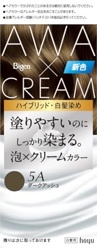 Bigen Foam Cream Color Dark Ash 5A Hair Dye for Women