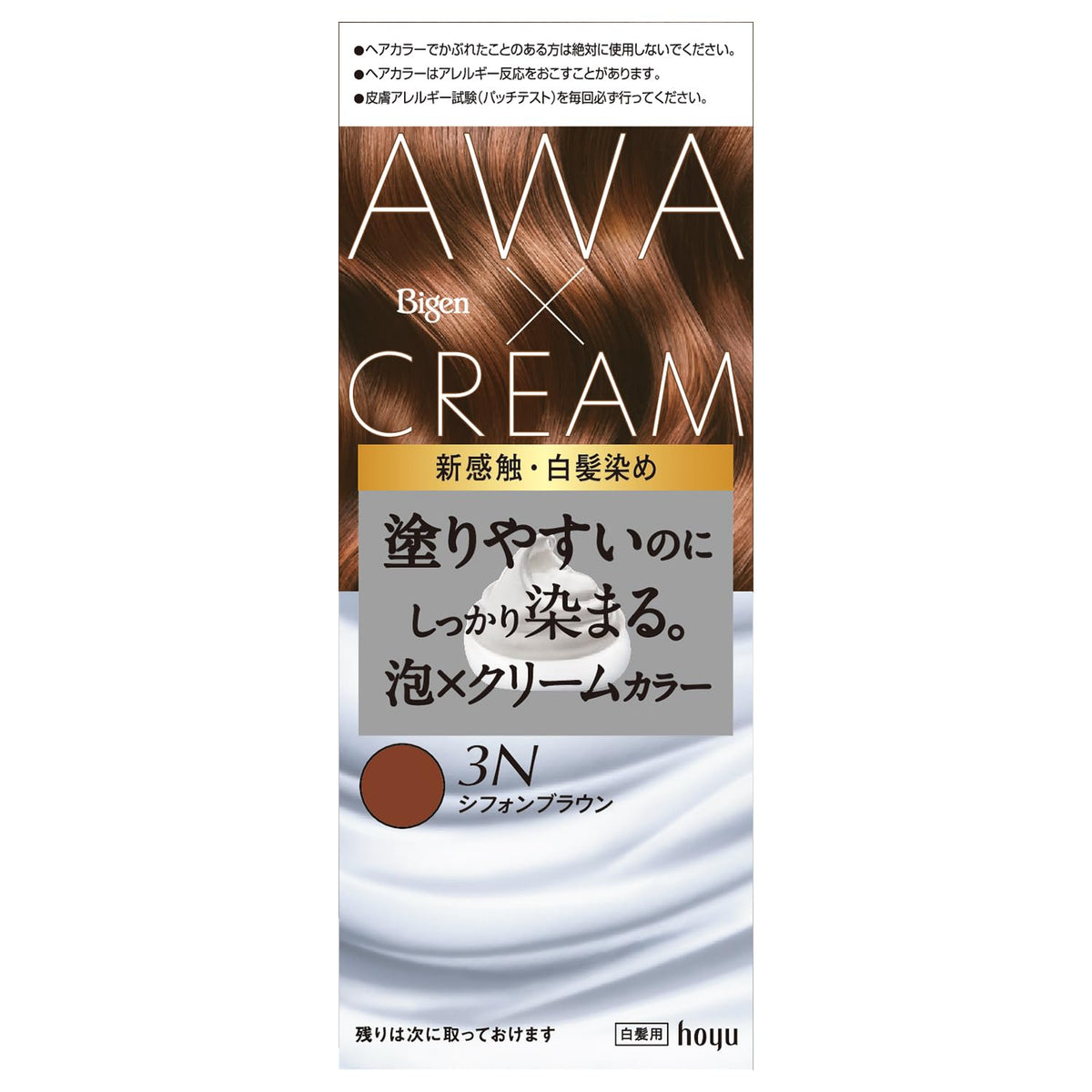 Bigen Foam Cream Color 3N Chiffon Brown Hair Color 140g