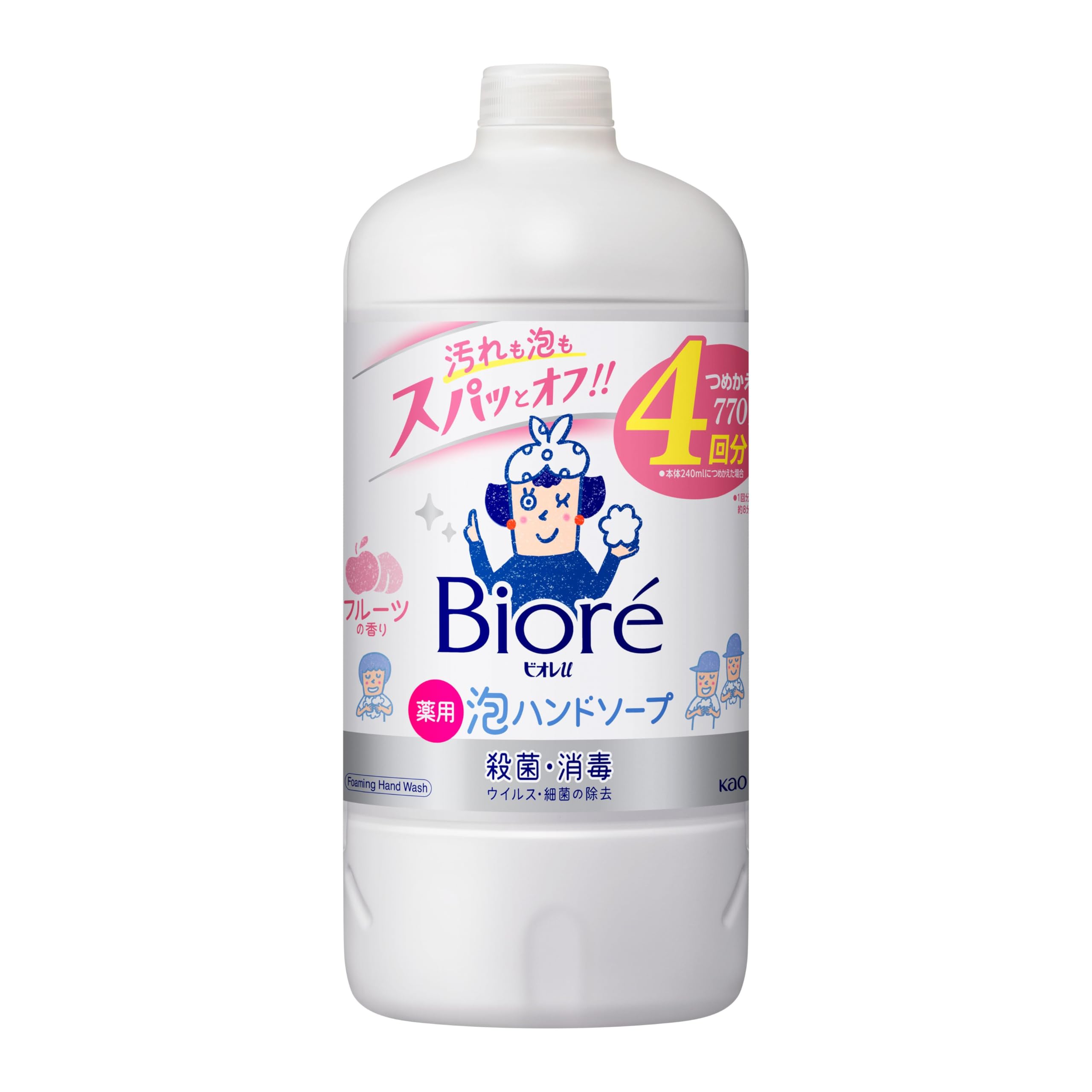 BIOREu Foaming Hand Soap Fruit Scent Refill 770ml