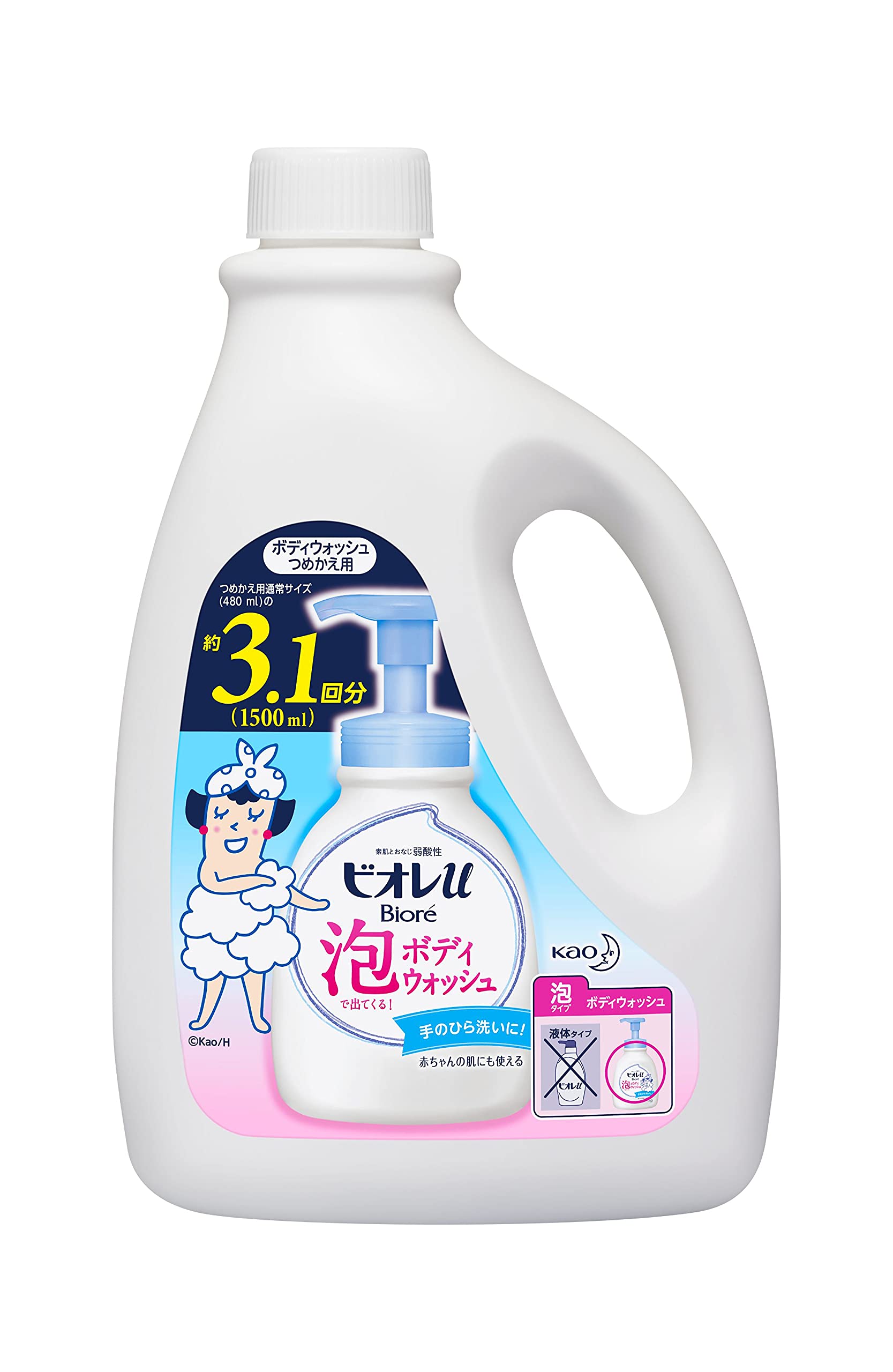 BIOREu Large Capacity Foaming Body Wash Refill 1500ml