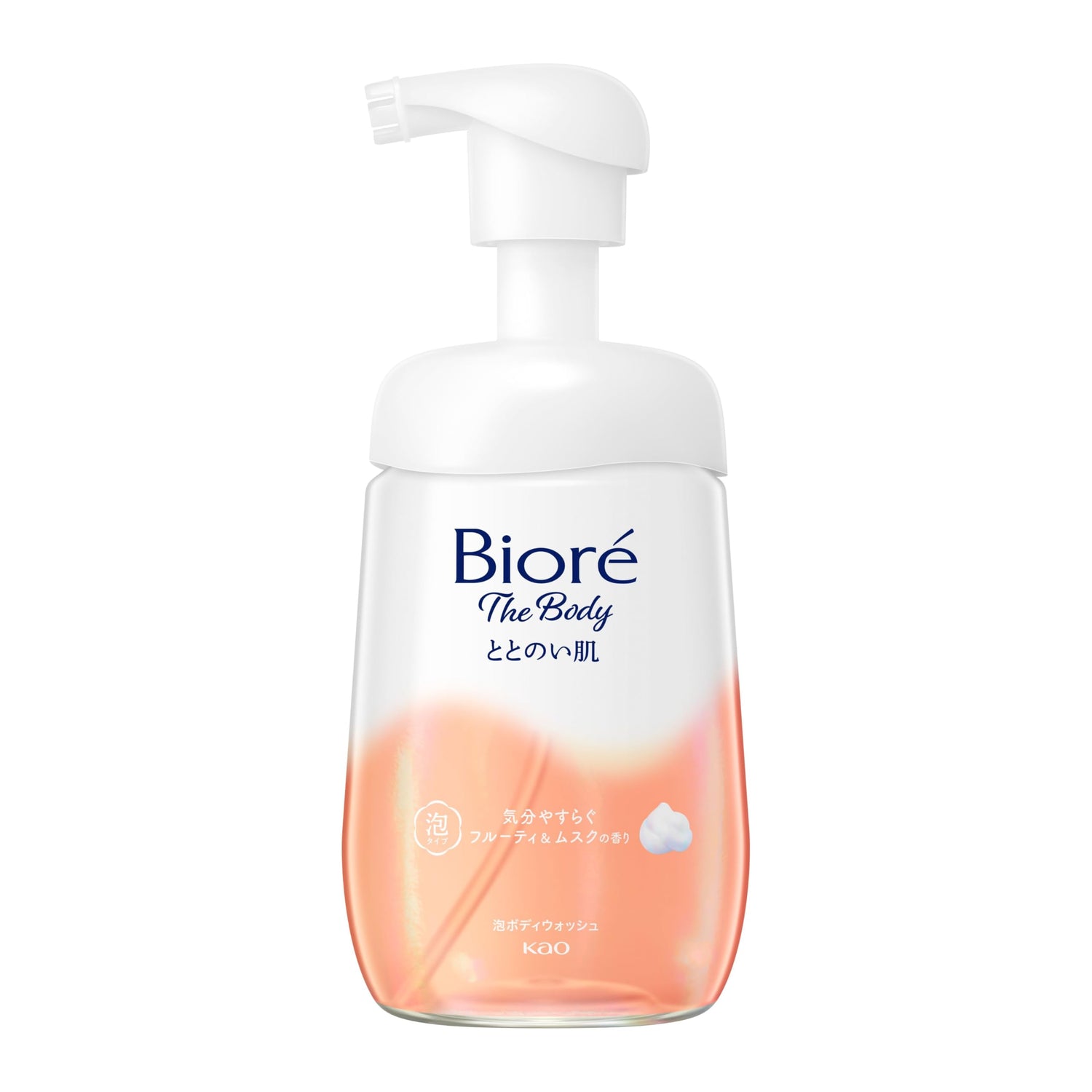 BIOREu Body Wash Foam 480ml for Balanced Skin with Fruity Musk Scent