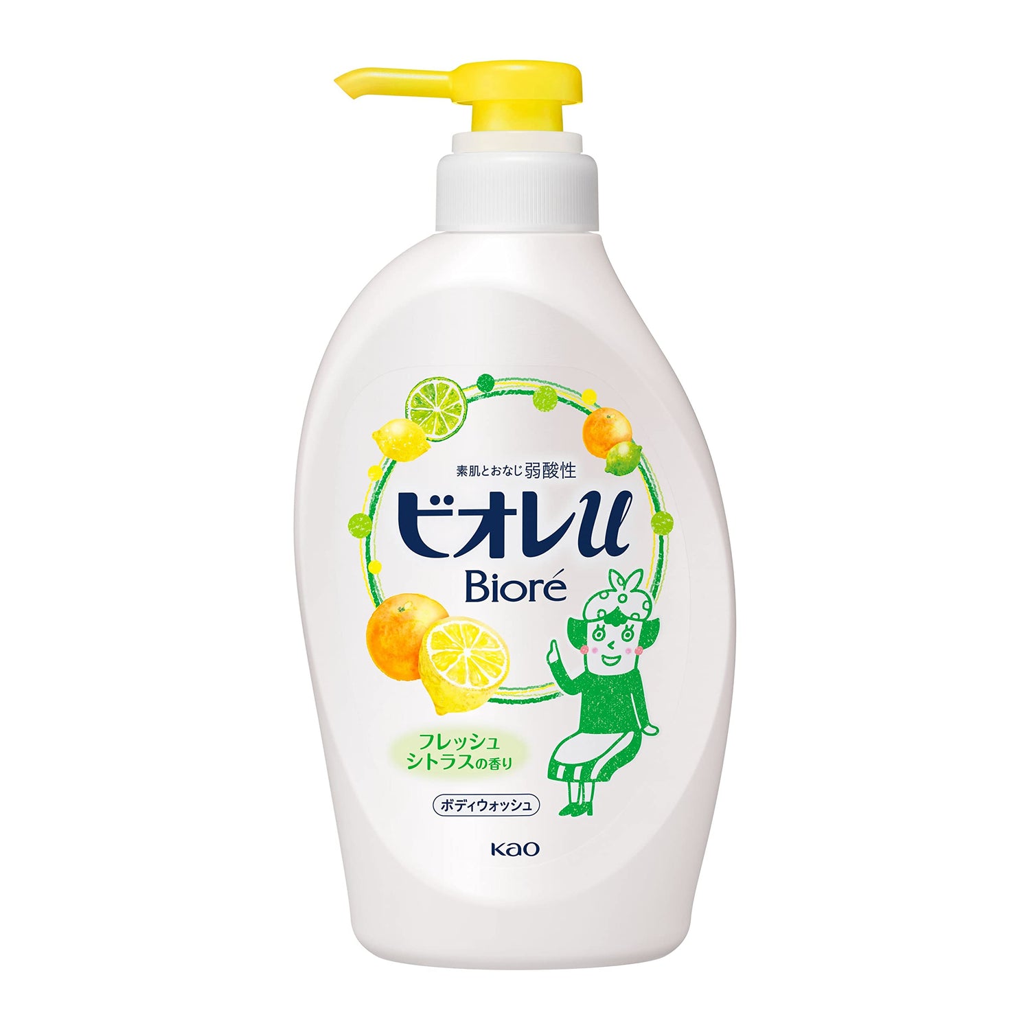 BIOREu Body Wash Fresh Citrus Scent Pump 16.9 oz