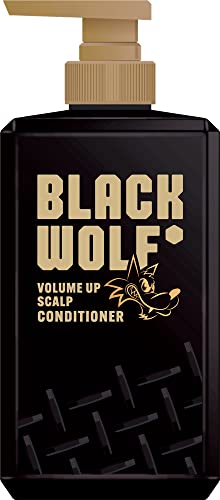 Taisho Pharmaceutical BLACK WOLF Volume Up Scalp Conditioner for Black Hair, Provides Strength and Resilience / Moisturizes Hair and Scalp / Citrus Aroma 380 Milliliters (x 1)