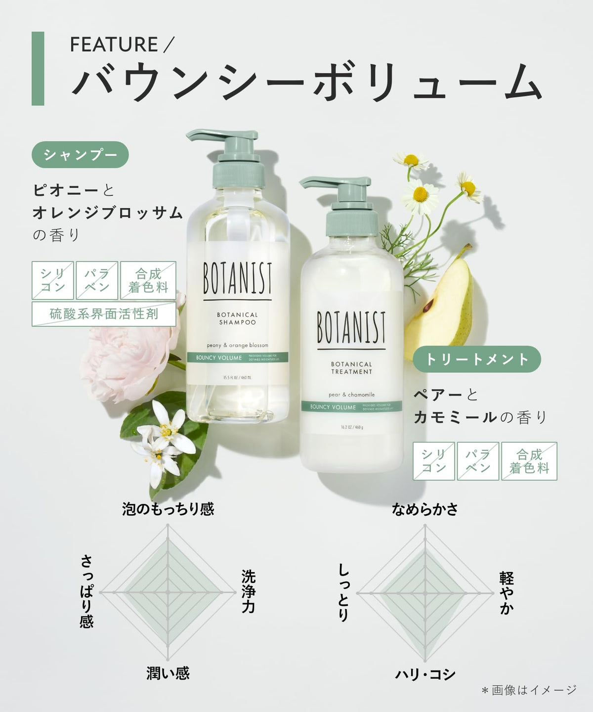 BOTANIST Bouncy Volume Shampoo and Deep Moist Conditioner Set
