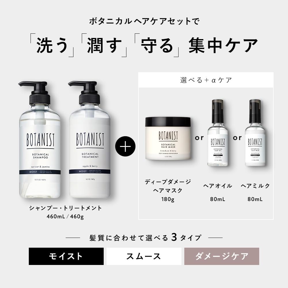 BOTANIST Smooth Deep Damage Care Hair Treatment Set