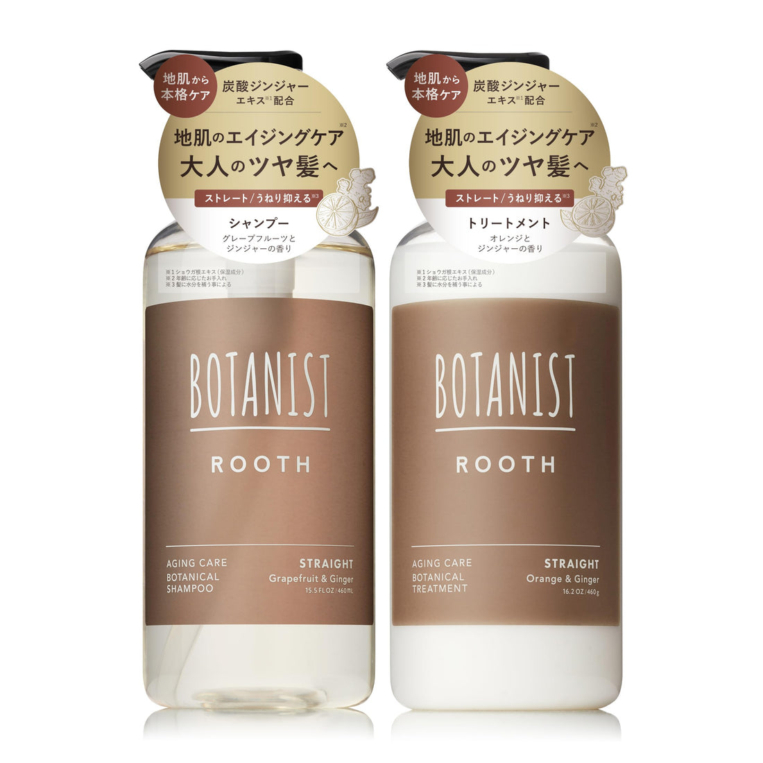 BOTANIST ROOTH Aging Care Shampoo and Treatment Set, Straight, 460mL + 460g
