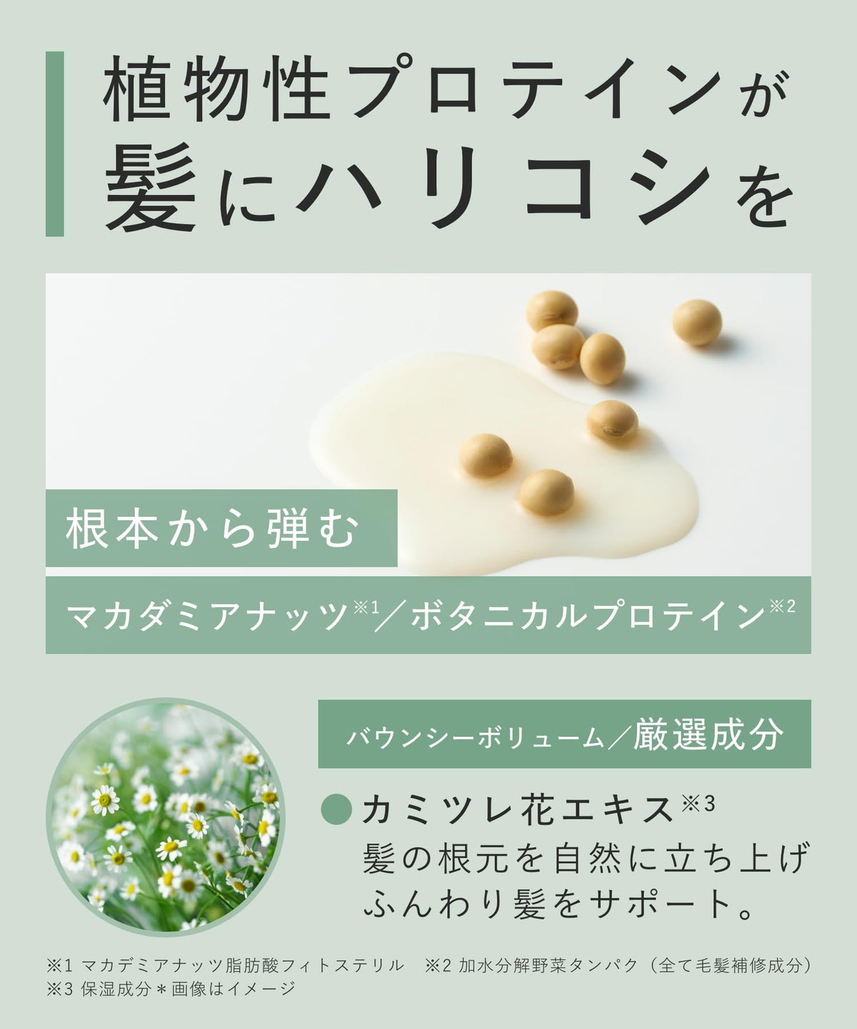 BOTANIST Shampoo Bouncy Volume 460ml pour des cheveux légers et volumineux