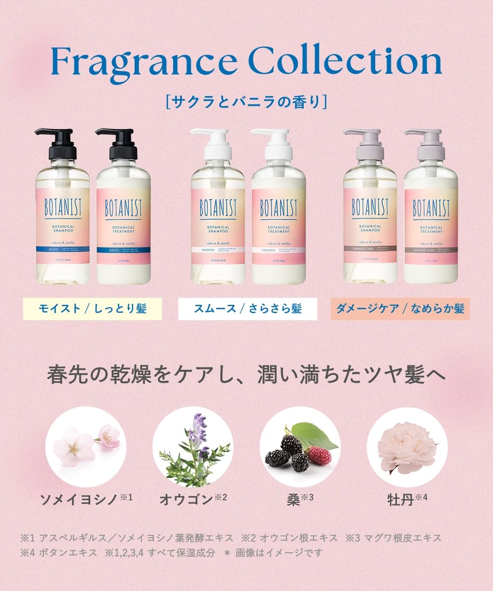 BOTANIST Smooth Treatment Cherry Blossom &amp; Vanilla 300ml