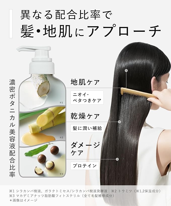 BOTANIST Smooth Shampoo 460ml for Japanese Hair Care