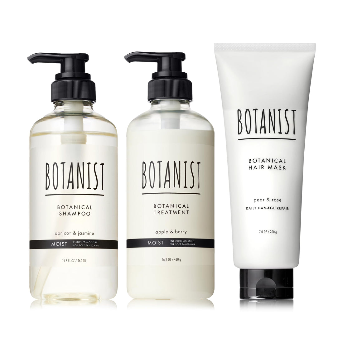 BOTANIST Moisture Care Shampoo Treatment Hair Mask Set for Daily Use
