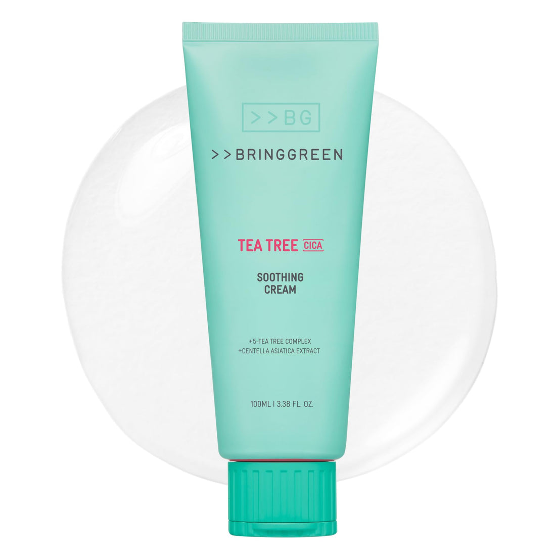BRING GREEN Tea Tree Cica Smoothing Cream Plus 100ml for Oily Skin