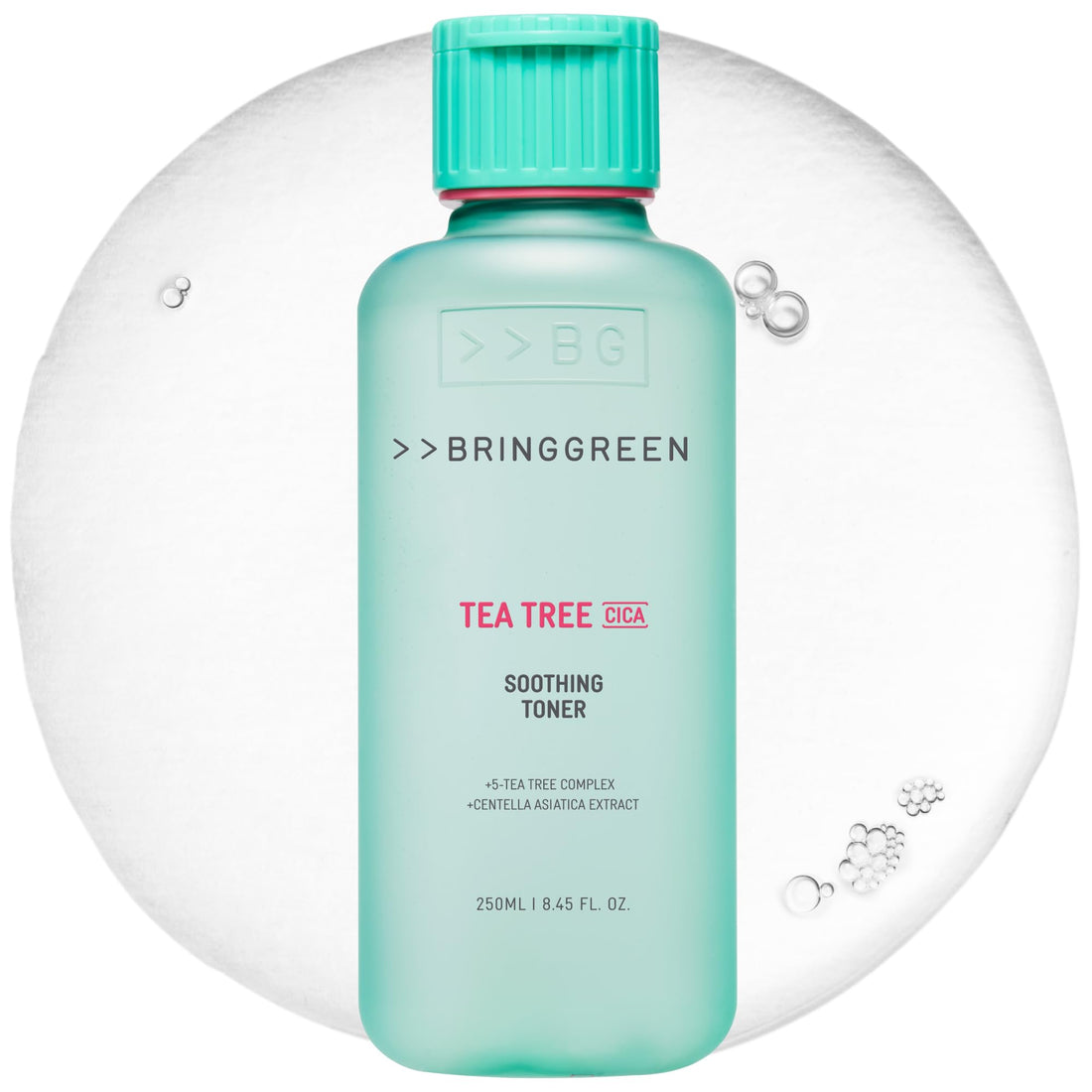 BRING GREEN Tea Tree Cica Smoothing Toner 250mL for Oily Skin