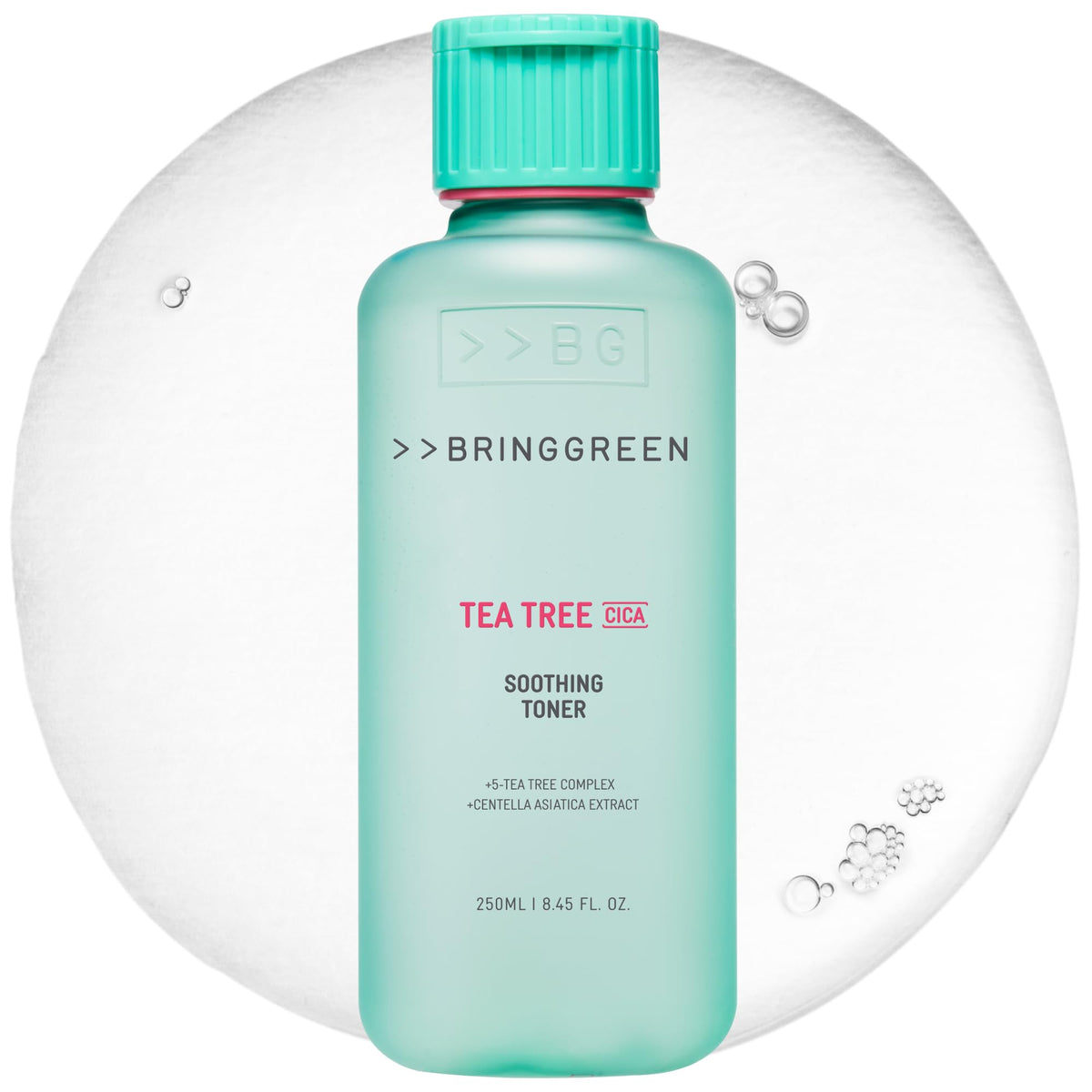 BRING GREEN Tea Tree Cica Smoothing Toner 250mL for Oily Skin